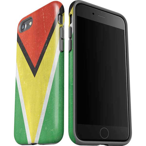 Guyana Flag Distressed iPhone SE (2nd & 3rd Gen) Pro Case