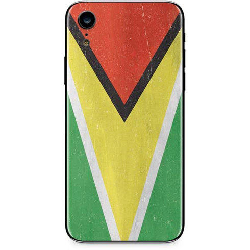 Guyana Flag Distressed iPhone XR Skin