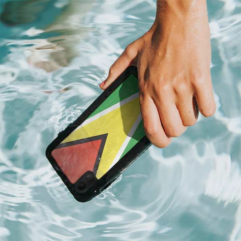 Guyana Flag Distressed iPhone XR Waterproof Case