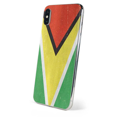 Guyana Flag Distressed iPhone XS Max Skin