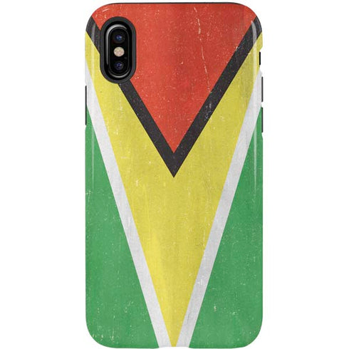 Guyana Flag Distressed iPhone XS Pro Case