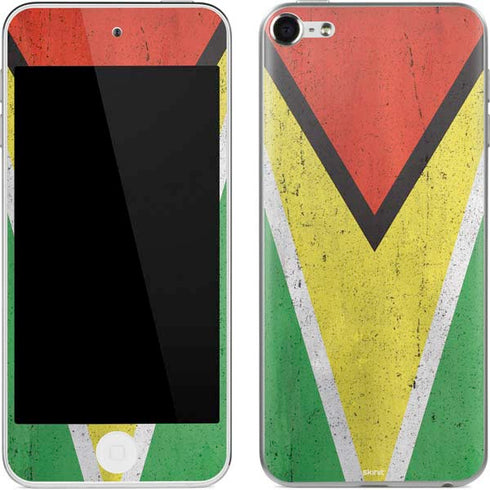 Guyana Flag Distressed Apple iPod Skin