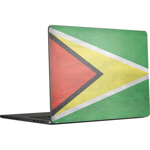 Guyana Flag Distressed MacBook Air 15 in (2023) Skin