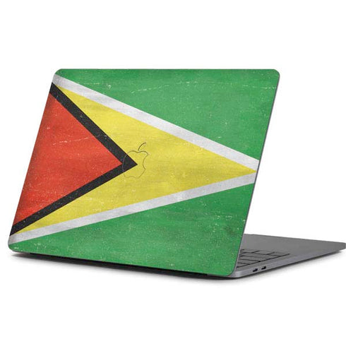 Guyana Flag Distressed Apple MacBook Pro 13-inch Skin