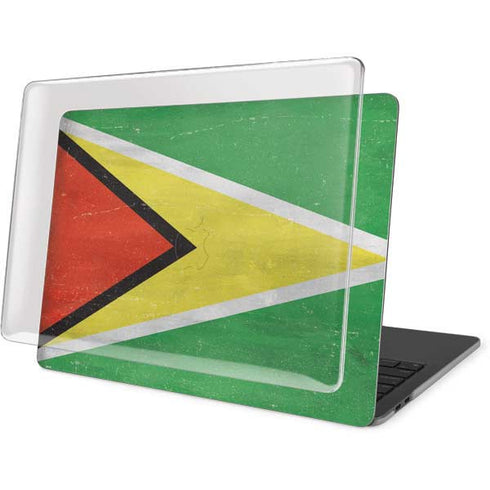 Guyana Flag Distressed MacBook Pro 13in (2020) Case plus Skin