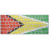 Guyana Flag Distressed Magic Keyboard Skin