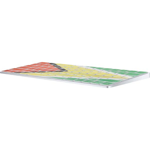 Guyana Flag Distressed Magic Keyboard Skin