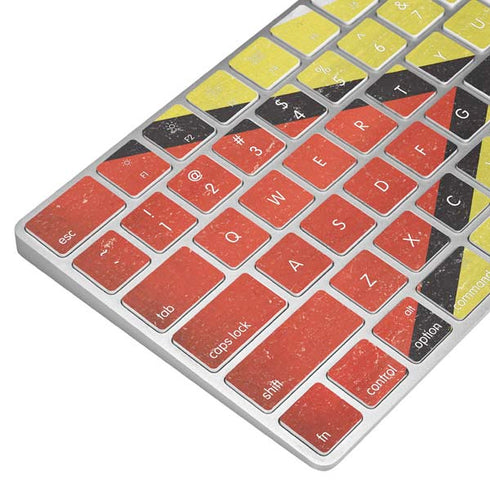 Guyana Flag Distressed Magic Keyboard Skin