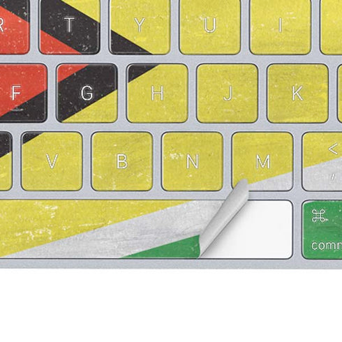 Guyana Flag Distressed Magic Keyboard Skin