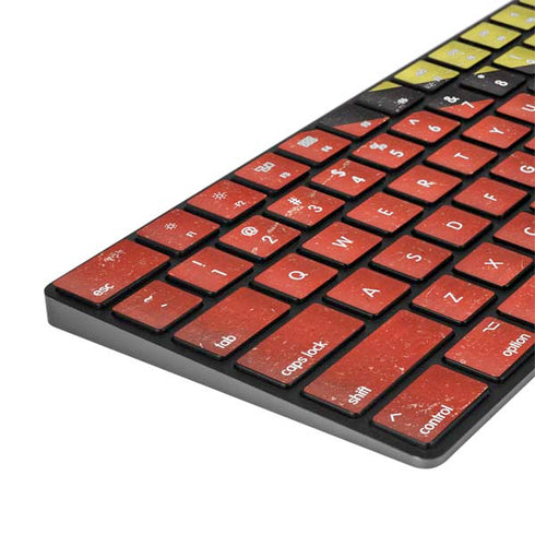 Guyana Flag Distressed Magic Keyboard with Numeric Keypad Skin