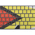Guyana Flag Distressed Magic Keyboard with Numeric Keypad Skin