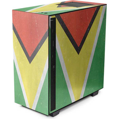 Guyana Flag Distressed NZXT H510 Compact ATX Mid-Tower Case Skin