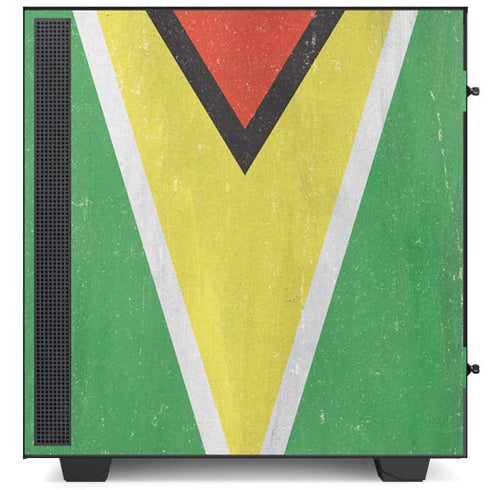 Guyana Flag Distressed NZXT H510 Compact ATX Mid-Tower Case Skin