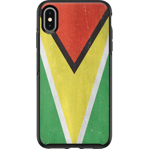 Guyana Flag Distressed Otterbox Symmetry iPhone Skin