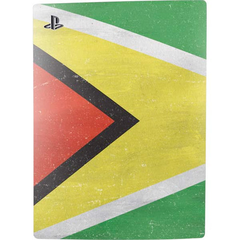 Guyana Flag Distressed PS5 Console Skin