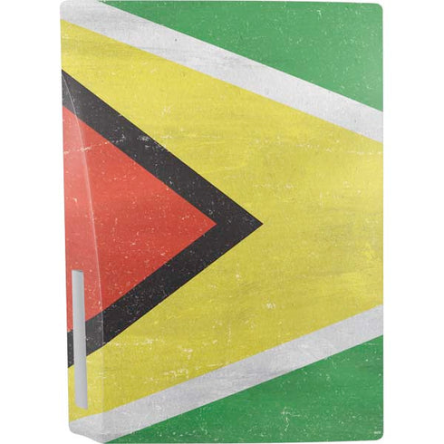 Guyana Flag Distressed PS5 Console Skin