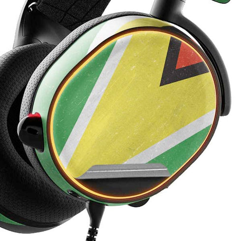 Guyana Flag Distressed SteelSeries Arctis 5 Skin