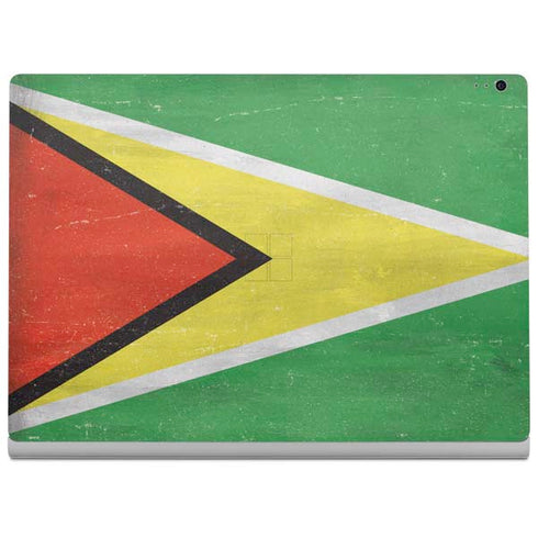 Guyana Flag Distressed Surface Book 2 15in Skin