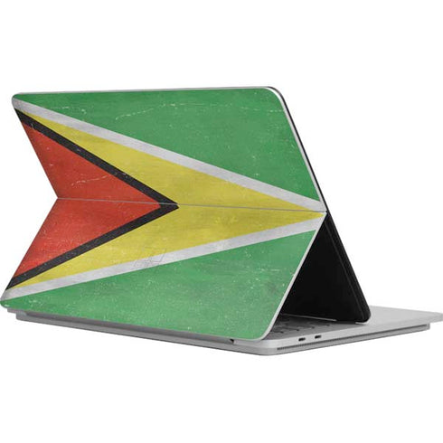 Guyana Flag Distressed Surface Laptop Studio Skin