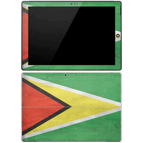Guyana Flag Distressed Surface Pro 3 Skin