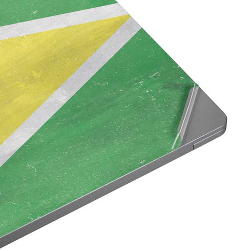 Guyana Flag Distressed Universal Laptop 12in (9.8 x 6.8in) Skin