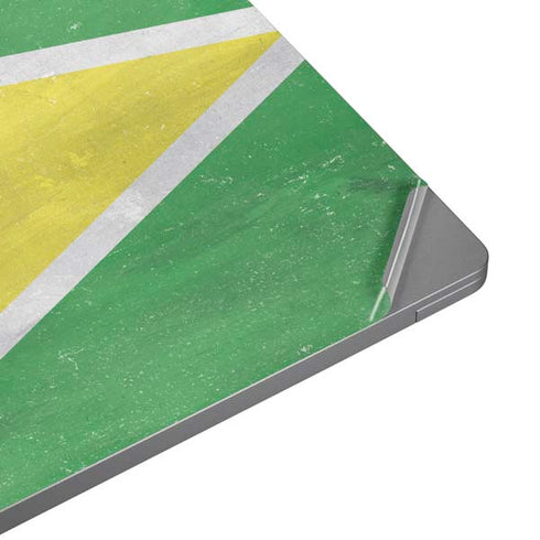 Guyana Flag Distressed Universal Laptop 17in (13.8 x 10in) Skin