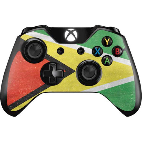 Guyana Flag Distressed Xbox One Controller Skin