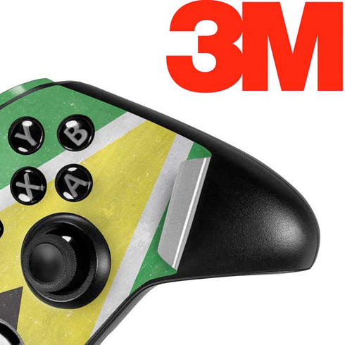 Guyana Flag Distressed Xbox One Elite Controller Skin