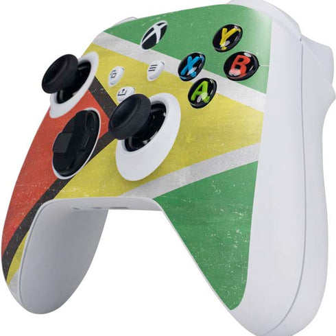 Guyana Flag Distressed Xbox Series S Controller Skin