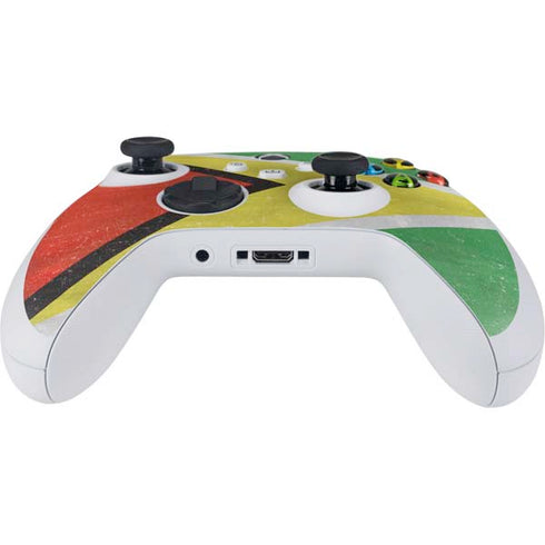 Guyana Flag Distressed Xbox Series S Controller Skin
