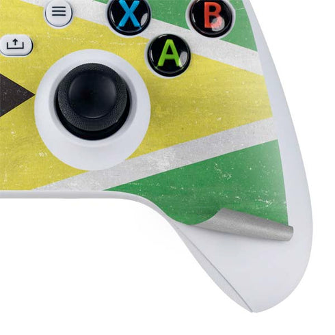 Guyana Flag Distressed Xbox Series S Controller Skin