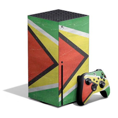 Guyana Flag Distressed Xbox Series X Bundle Skin