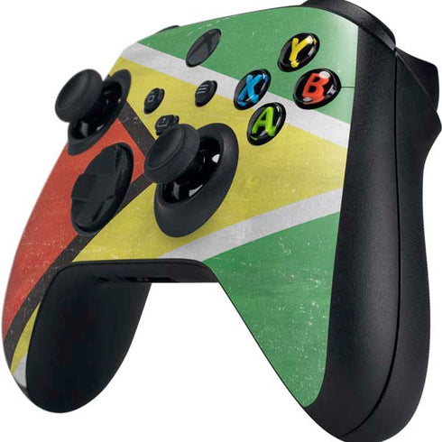 Guyana Flag Distressed Xbox Series X Controller Skin