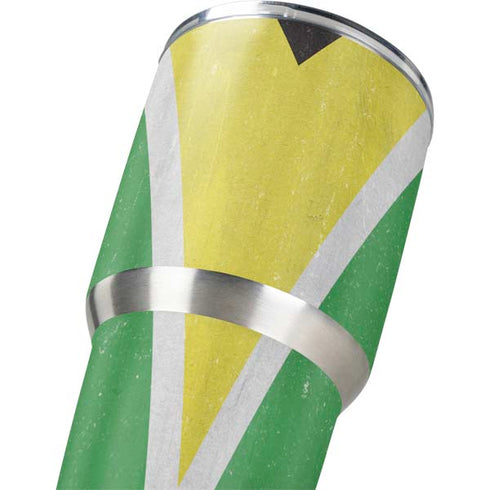 Guyana Flag Distressed Yeti 30oz Rambler Tumbler Skin