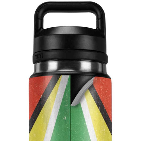 Guyana Flag Distressed YETI Rambler 26oz Bottle Skin