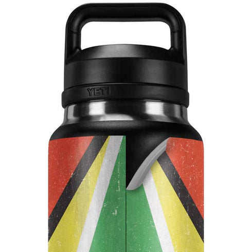 Guyana Flag Distressed YETI Rambler 36oz Bottle Skin