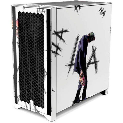 DC Comics The Joker HAHAHA Walking Corsair 4000D Tempered Glass Mid-Tower ATX Case Skin