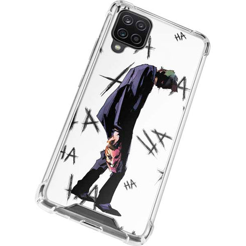 DC Comics The Joker HAHAHA Walking Galaxy A12 Clear Case