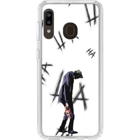 DC Comics The Joker HAHAHA Walking Galaxy A20 Clear Case