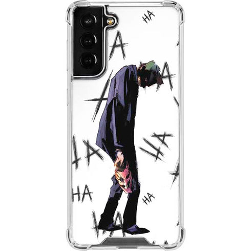 DC Comics The Joker HAHAHA Walking Galaxy S21 FE Clear Case