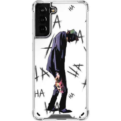 DC Comics The Joker HAHAHA Walking Galaxy S21 Plus 5G Clear Case