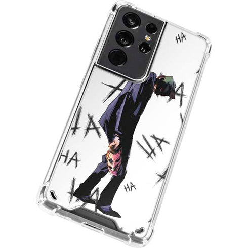DC Comics The Joker HAHAHA Walking Galaxy S21 Ultra 5G Clear Case