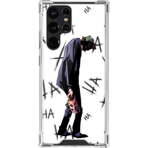 DC Comics The Joker HAHAHA Walking Galaxy S22 Ultra Clear Case