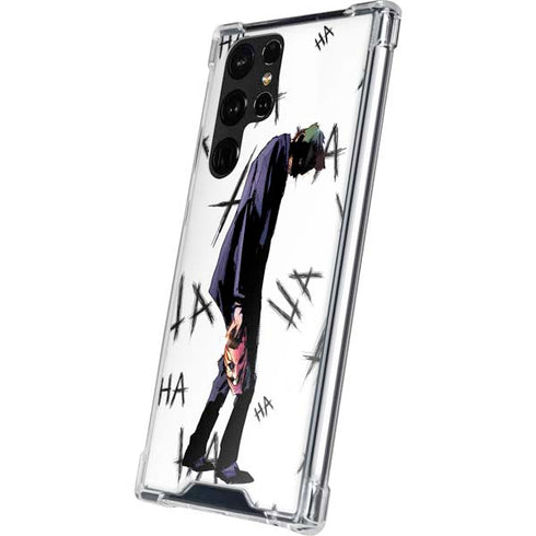 DC Comics The Joker HAHAHA Walking Galaxy S22 Ultra Clear Case