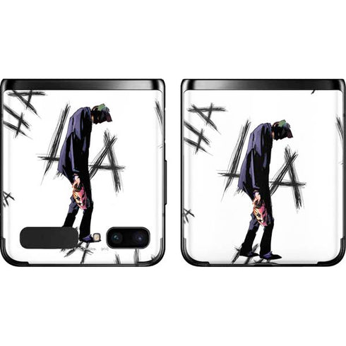 DC Comics The Joker HAHAHA Walking Galaxy Z Flip Skin