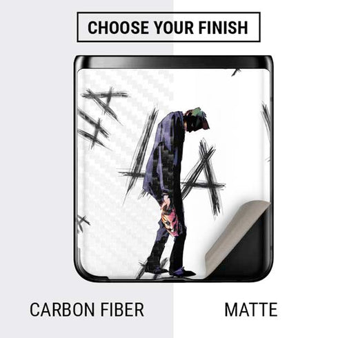 DC Comics The Joker HAHAHA Walking Galaxy Z Flip Skin