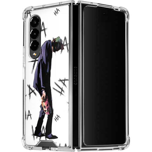 DC Comics The Joker HAHAHA Walking Galaxy Z Fold4 5G Clear Case