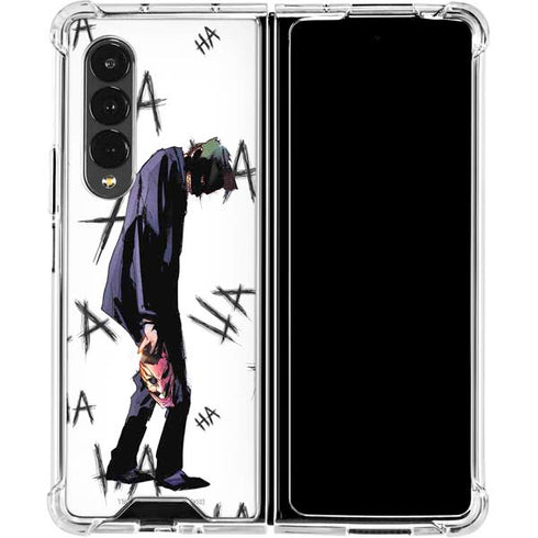 DC Comics The Joker HAHAHA Walking Galaxy Z Fold4 5G Clear Case