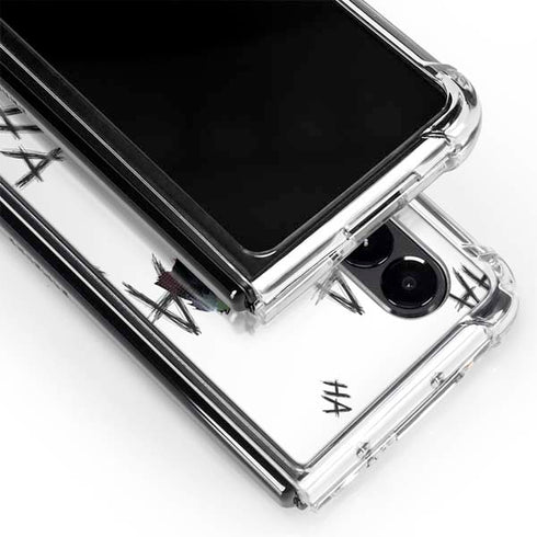 DC Comics The Joker HAHAHA Walking Galaxy Z Fold4 5G Clear Case