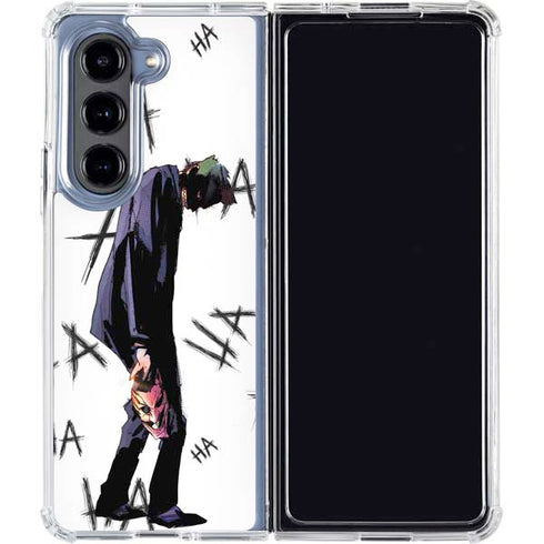 DC Comics The Joker HAHAHA Walking Galaxy Z Fold5 5G Clear Case